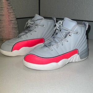 Gray & Pink, Jordan Retro 12, size US 12C, unisex